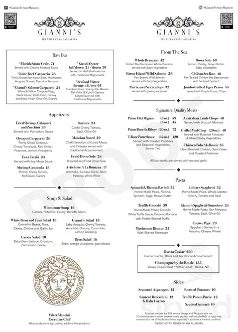 gianni's at the former versace mansion dress code|versace restaurant menu.